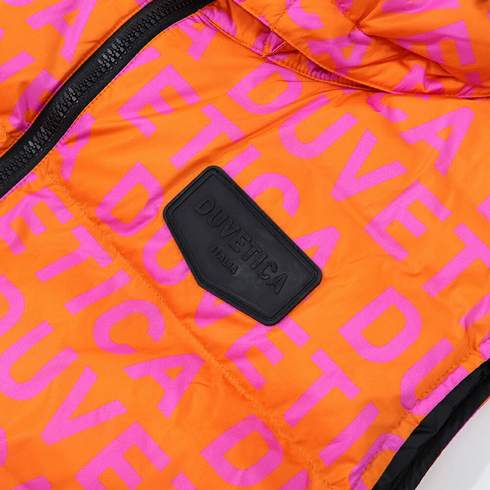 DUVETICA ダウンウェア オレンジ ロゴ ダウンベスト VUDV01111