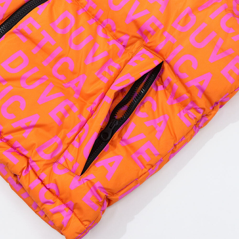 DUVETICA ダウンウェア オレンジ ロゴ ダウンベスト VUDV01111