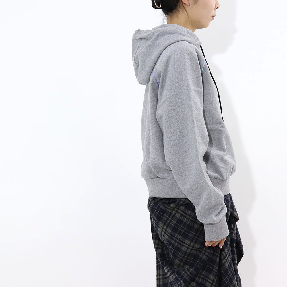 DUVETICA パーカー グレー クロップド丈 VDHD00314