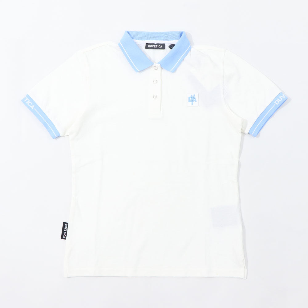 DUVETICA ポロシャツ  ホワイト グリーン VDTS21131