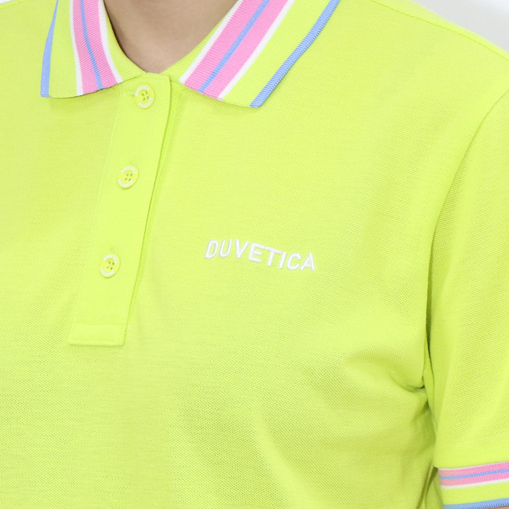 DUVETICA ポロシャツ  ホワイト イエロー VDTS61131