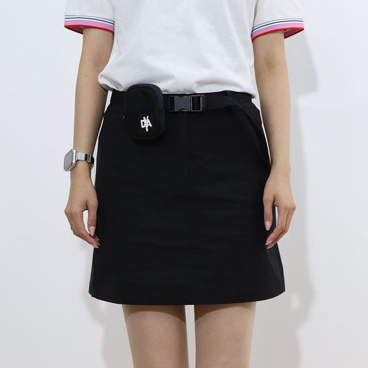 DUVETICA スカート  ブラック 無地 ミニスカート VDSK01131