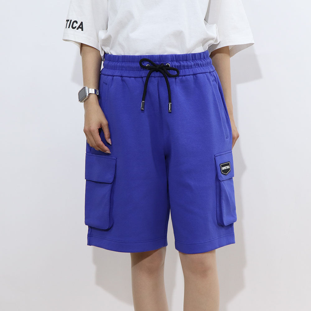 DUVETICA ショートパンツ  ブルー ブラック ハーフパンツ スエット VUSP41131