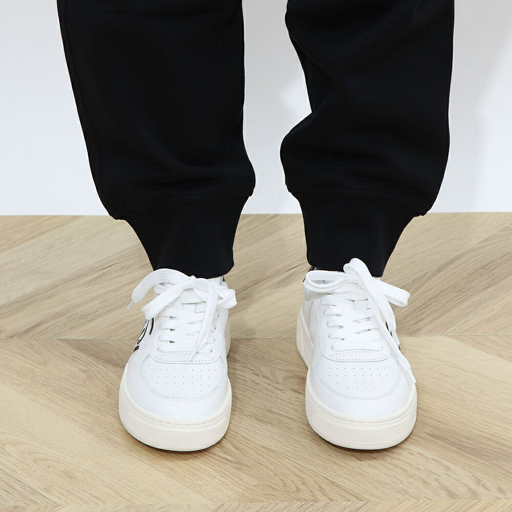 DUVETICA ホワイト ブラック スウェットパンツ ジョガーパンツ VXTP00114