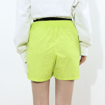 DUVETICA ショートパンツ ライム ウインドブレーカー ネオンカラー VDSP01111