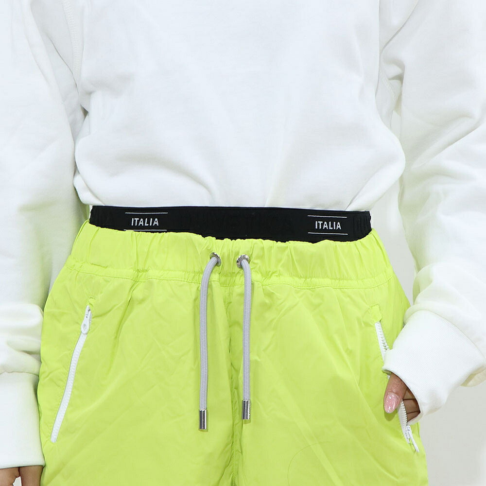 DUVETICA ショートパンツ ライム ウインドブレーカー ネオンカラー VDSP01111