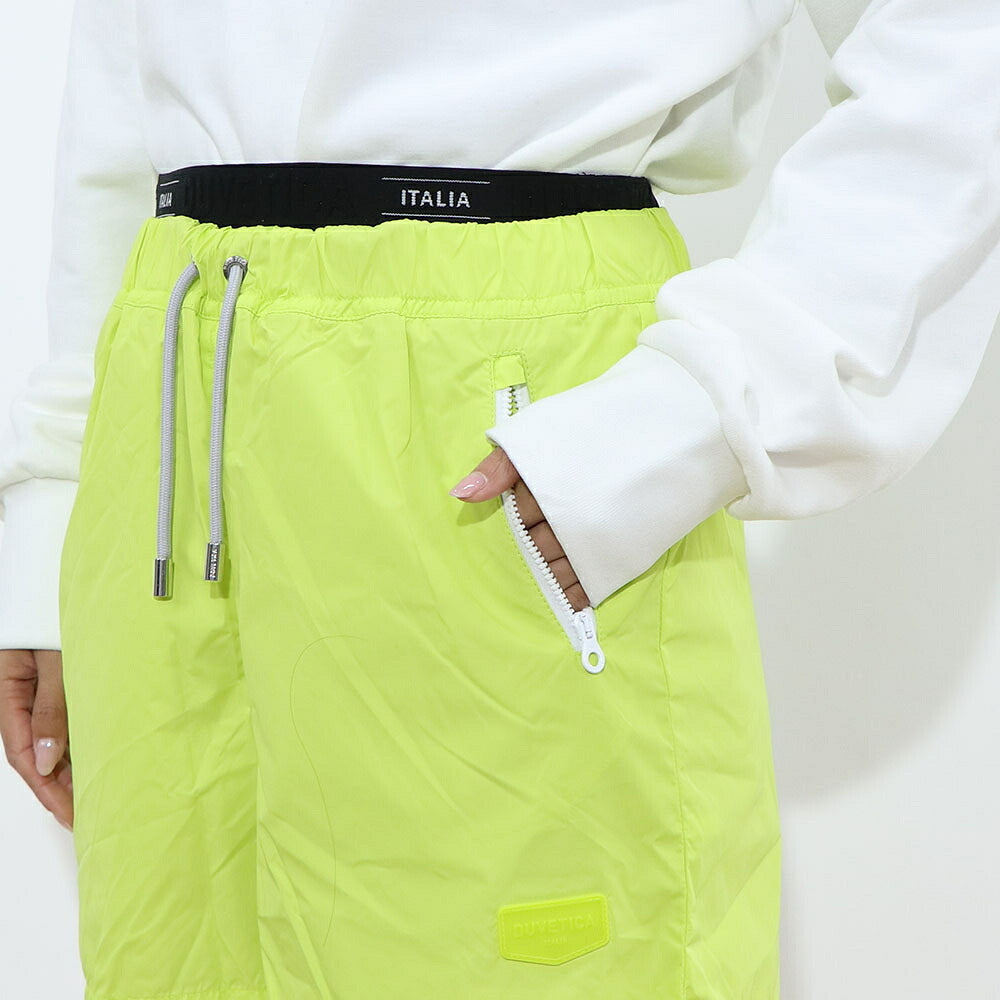 DUVETICA ショートパンツ ライム ウインドブレーカー ネオンカラー VDSP01111
