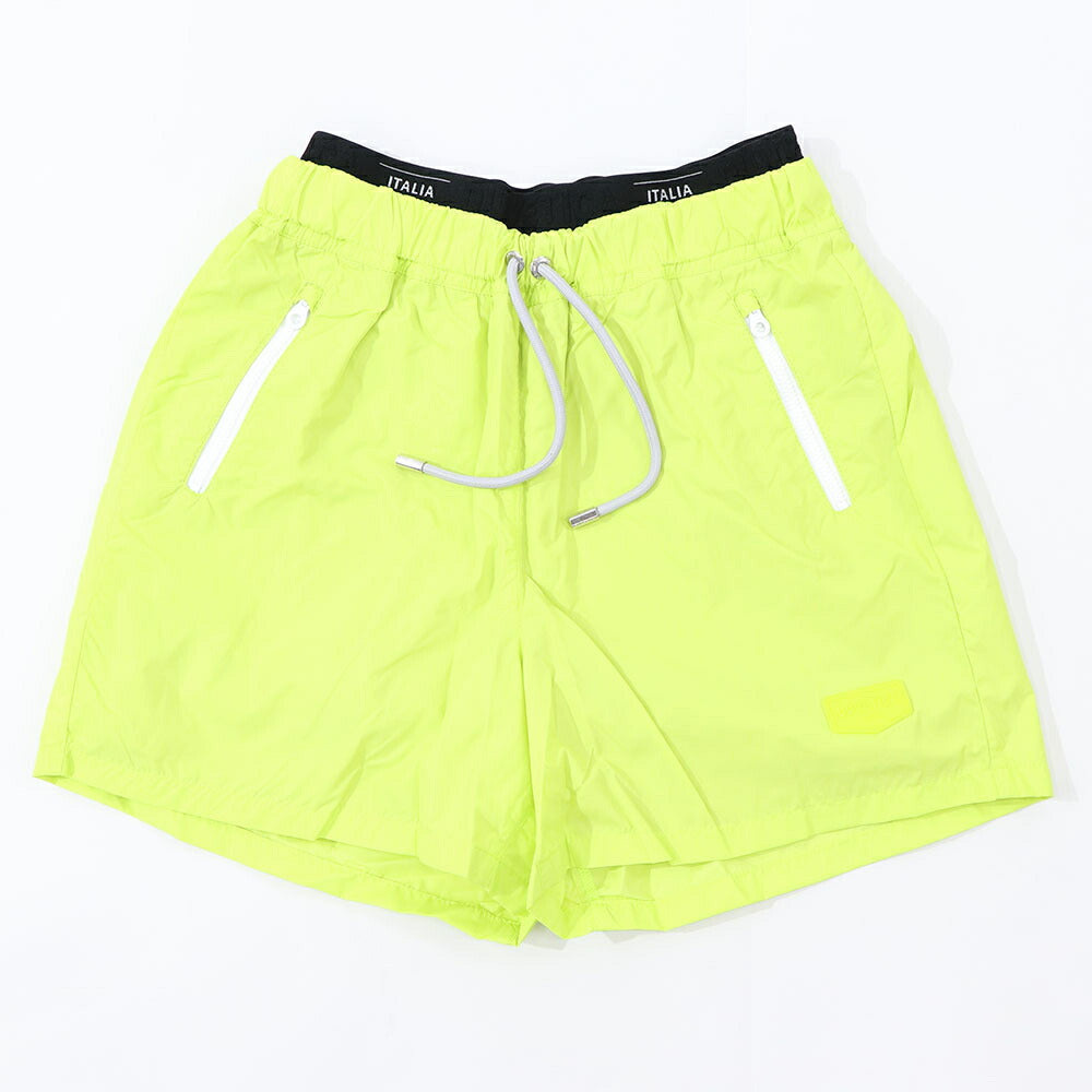 DUVETICA ショートパンツ ライム ウインドブレーカー ネオンカラー VDSP01111