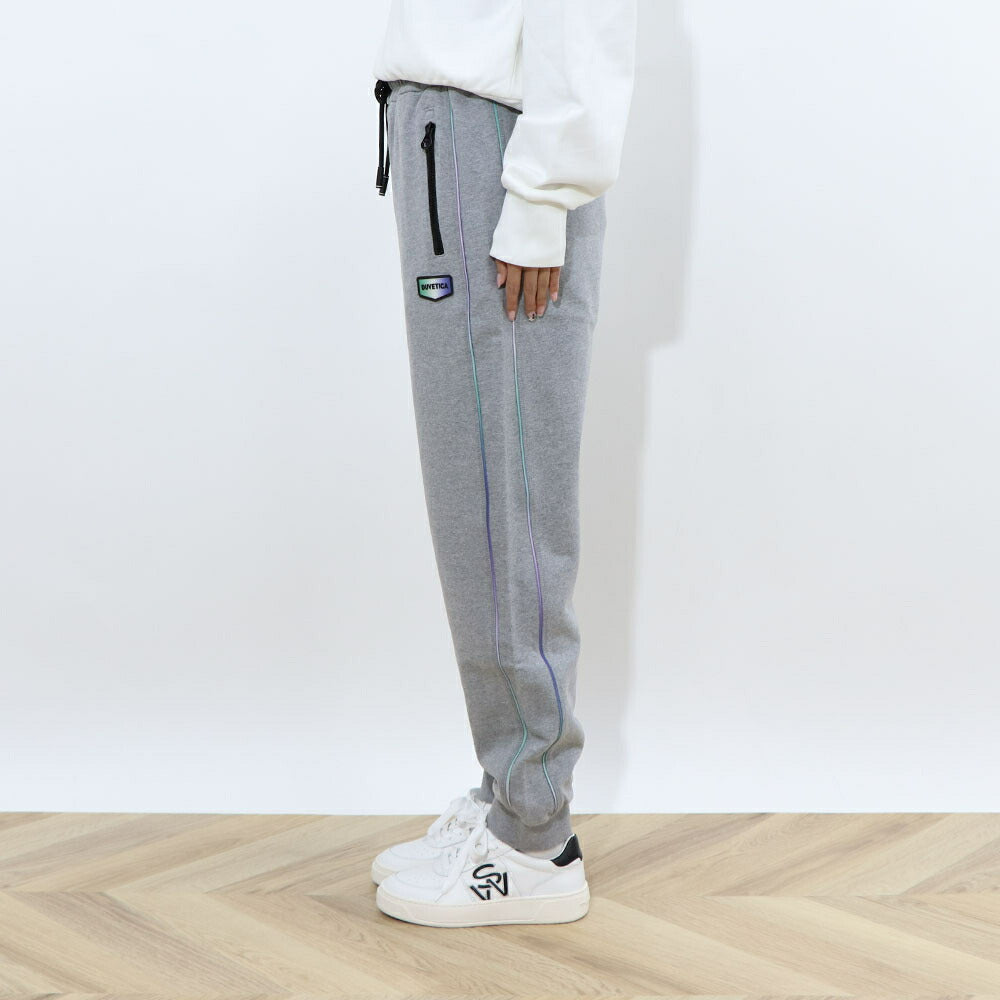 DUVETICA グレー スウェットパンツ ジョガーパンツ ワンポイント VDTP00314