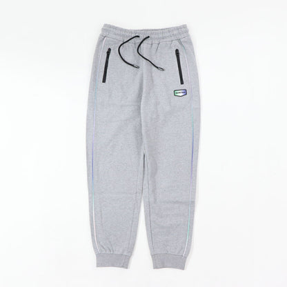 DUVETICA グレー スウェットパンツ ジョガーパンツ ワンポイント VDTP00314