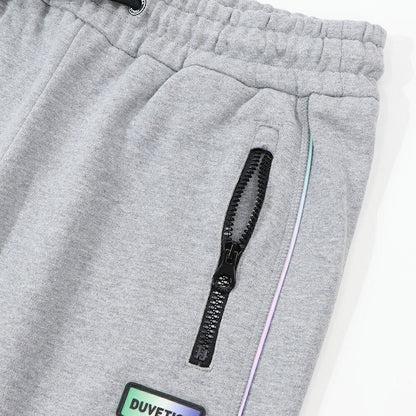 DUVETICA グレー スウェットパンツ ジョガーパンツ ワンポイント VDTP00314
