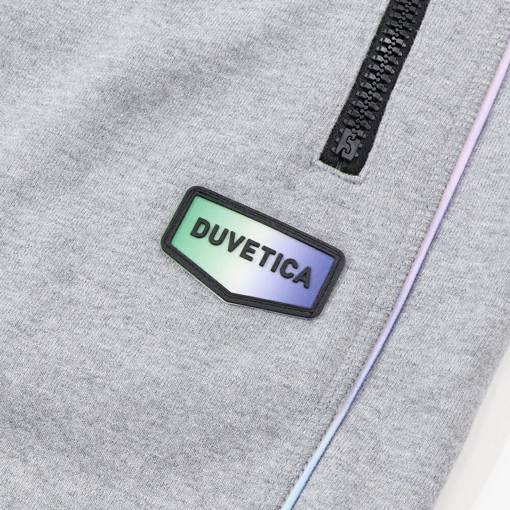 DUVETICA グレー スウェットパンツ ジョガーパンツ ワンポイント VDTP00314