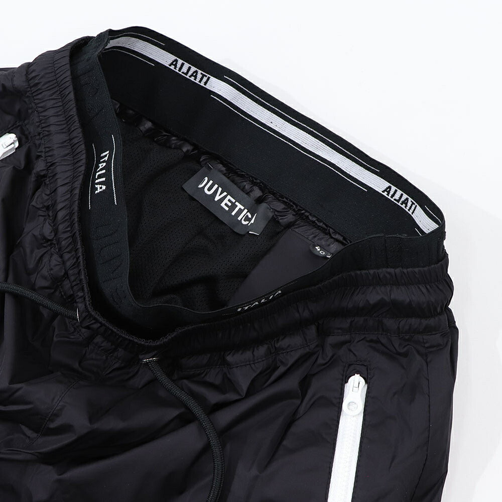 DUVETICA ピンク ブラック ナイロンパンツ ウインドブレーカー VDWP01111