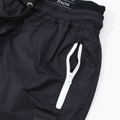 DUVETICA ピンク ブラック ナイロンパンツ ウインドブレーカー VDWP01111