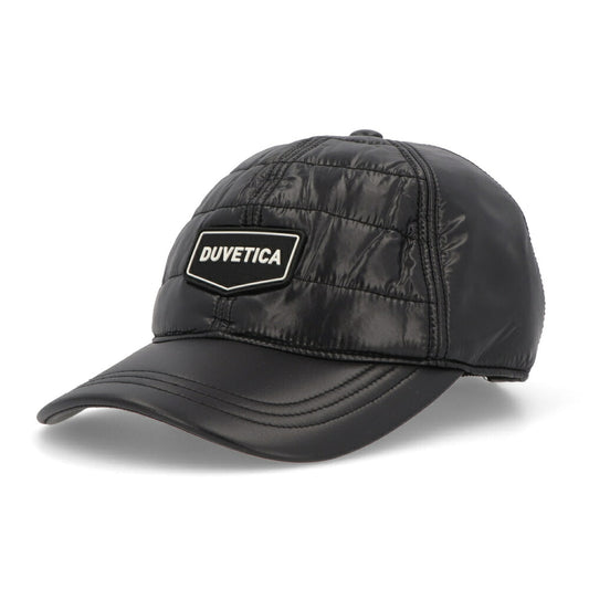 DUVETICA キャップ ブラック キルティング VXCP00116