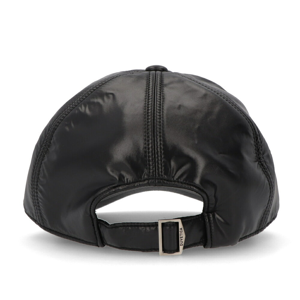 DUVETICA キャップ ブラック キルティング VXCP00116