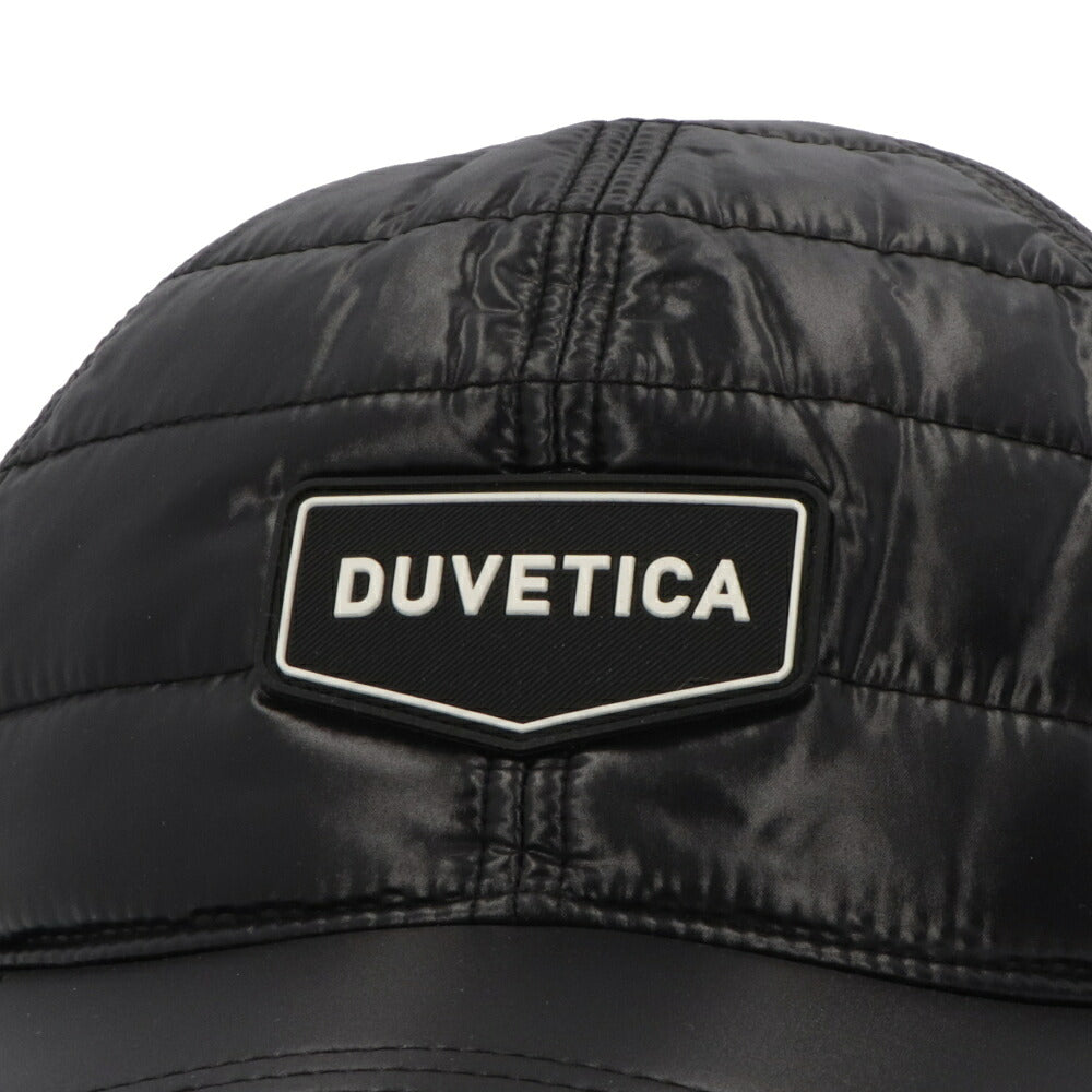DUVETICA キャップ ブラック キルティング VXCP00116
