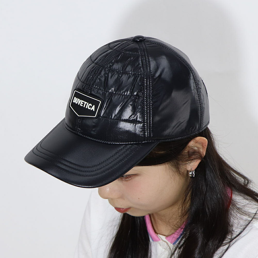 DUVETICA キャップ  ブラック ロゴ VXCP02131