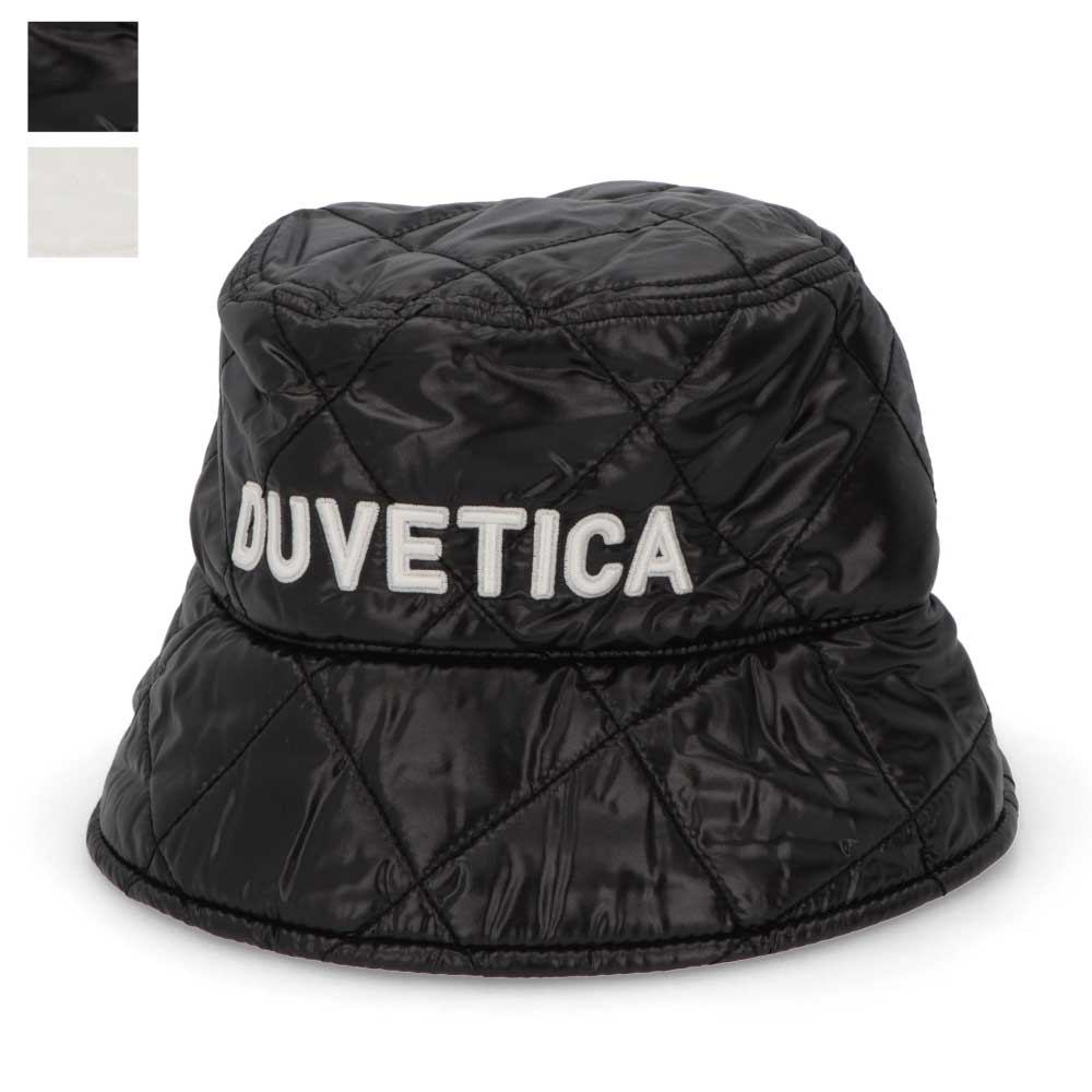 DUVETICA  ホワイト ブラック バケットハット キルティング VXHT00116