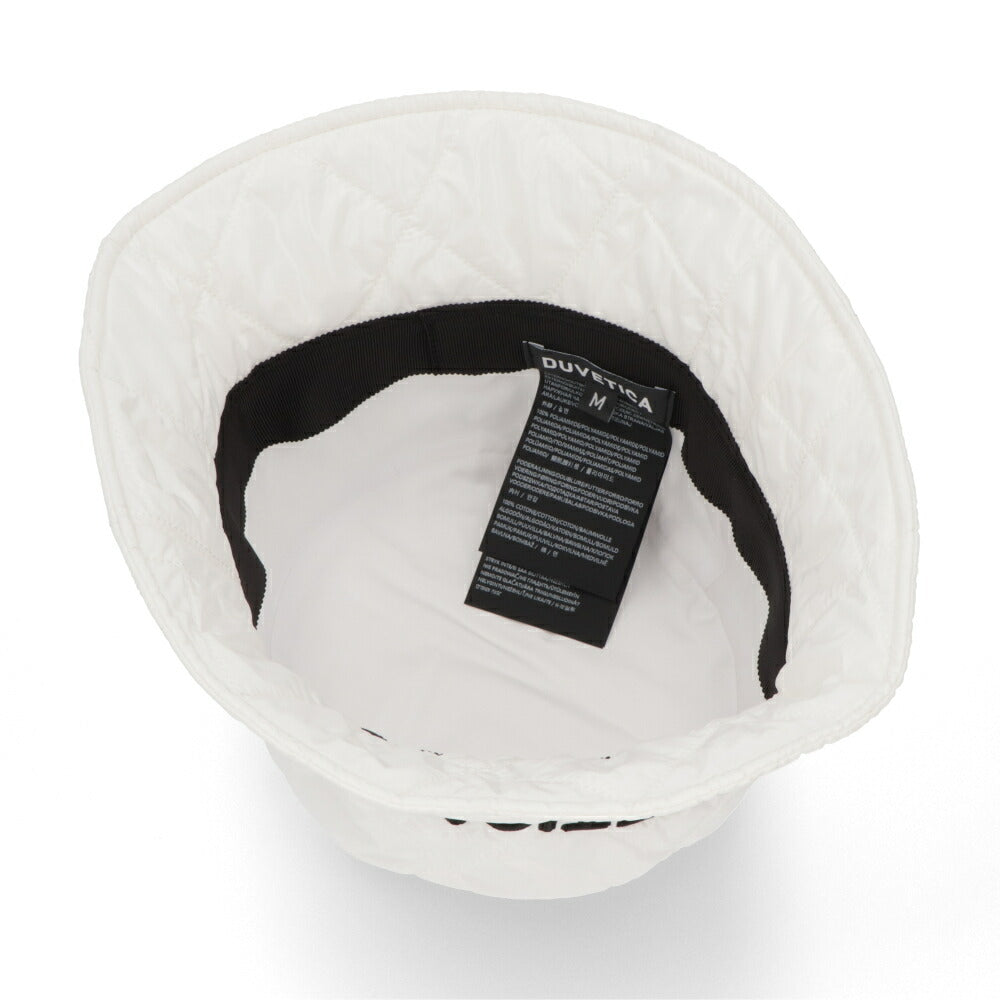 DUVETICA  ホワイト ブラック バケットハット キルティング VXHT00116