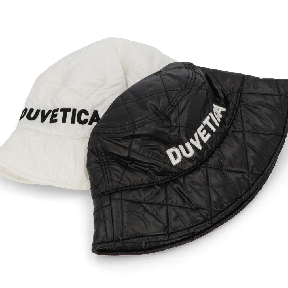 DUVETICA  ホワイト ブラック バケットハット キルティング VXHT00116