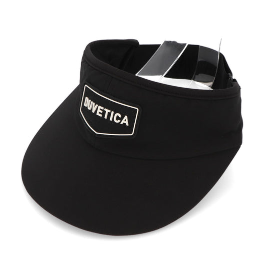 DUVETICA  ブラック ポリウレタン サンバイザー VXSC01131