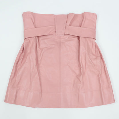 フェラガモ FERRAGAMO スカート レザースカート ピンク