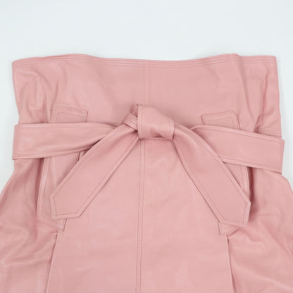 フェラガモ FERRAGAMO スカート レザースカート ピンク