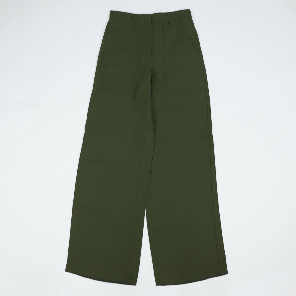 フェラガモ FERRAGAMO パンツ グリーン レディース