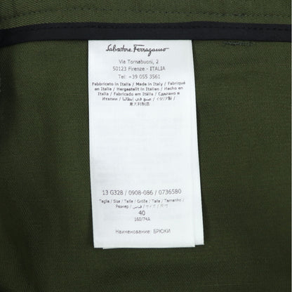 フェラガモ FERRAGAMO パンツ グリーン レディース