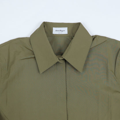 フェラガモ FERRAGAMO シャツ KAH GR カーキ