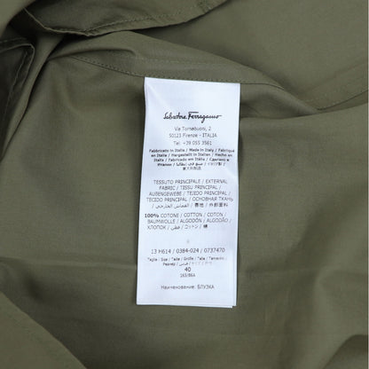 フェラガモ FERRAGAMO シャツ KAH GR カーキ