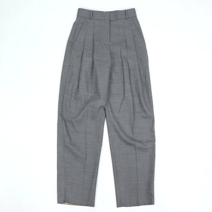 フェラガモ FERRAGAMO プリーツパンツ グレー