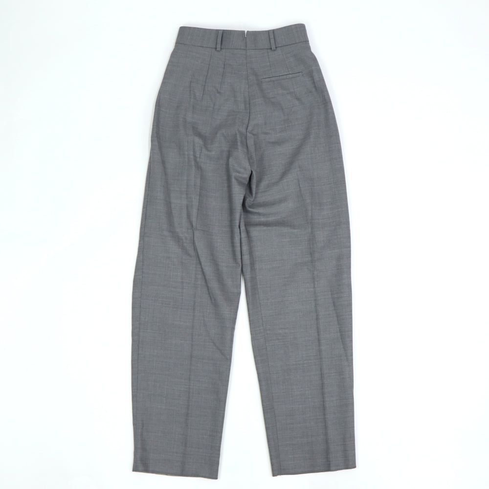 フェラガモ FERRAGAMO プリーツパンツ グレー