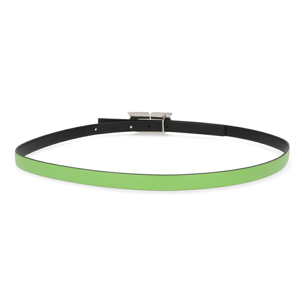 FERRAGAMO ベルト リバーシブルベルト ライトグリーン カーフレザー  シルバー金具 230278 764449