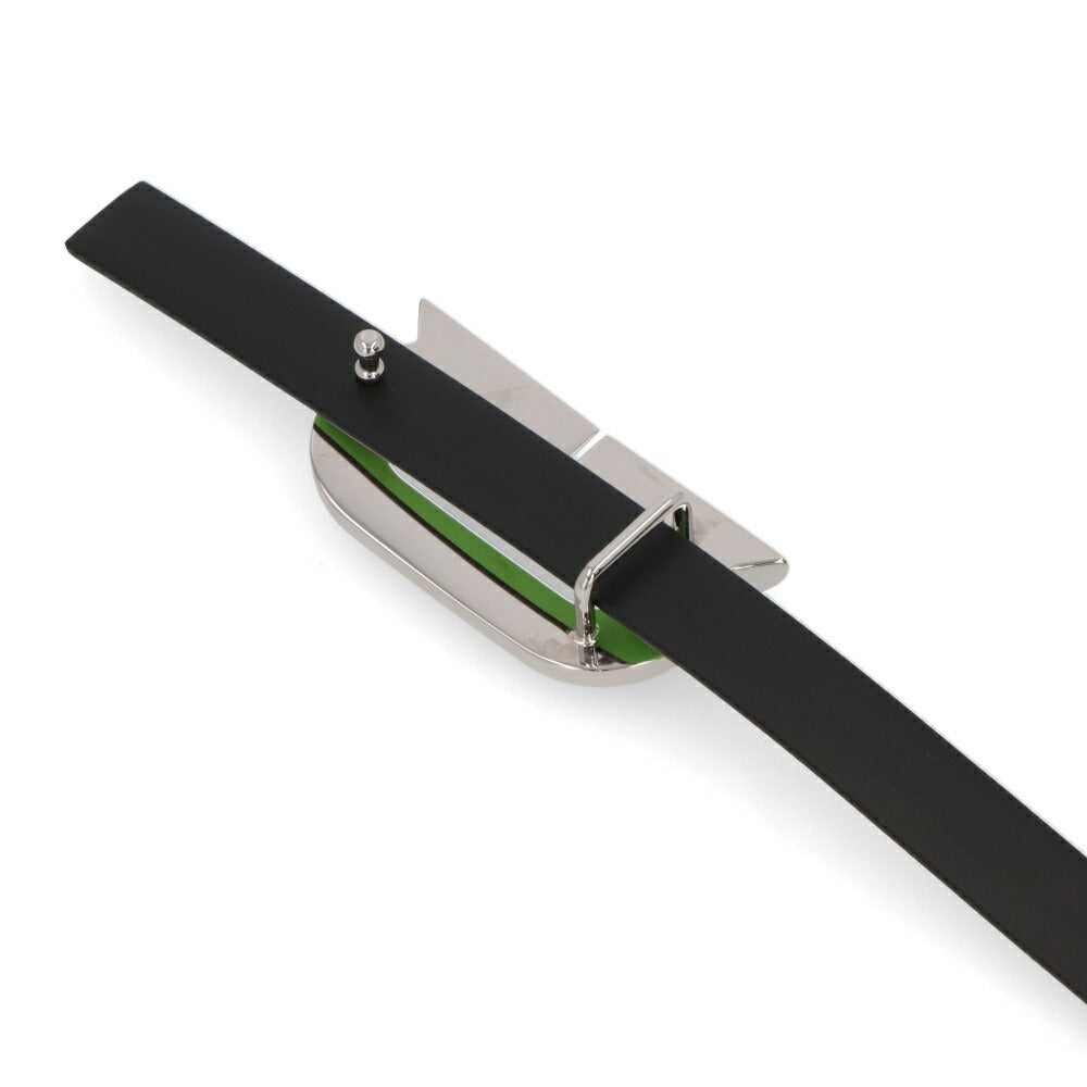 FERRAGAMO ベルト リバーシブルベルト ライトグリーン カーフレザー  シルバー金具 230278 764449