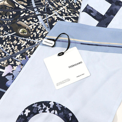 FERRAGAMO スカーフ マルチ シルク 総柄  320702 0763842