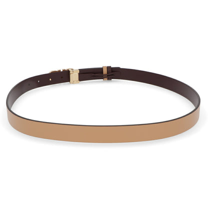 FERRAGAMO ベルト リバーシブル ベージュ×ブラウン ガンチーニ バックル 230294 0771067