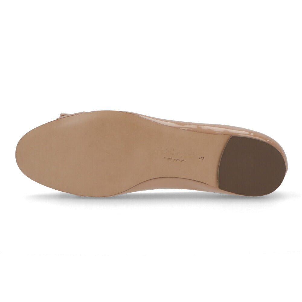FERRAGAMO パンプス ベージュ レザー ヴァラリボン  VARINA 753657