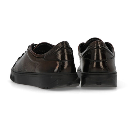 FERRAGAMO スニーカー CUBE ブラウン メタリック 716350