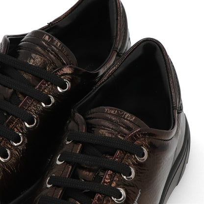 FERRAGAMO スニーカー CUBE ブラウン メタリック 716350
