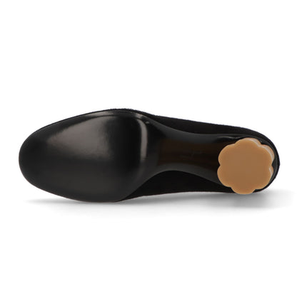 FERRAGAMO パンプス LUCCA 85 ブラック スエード ハイヒール 671012