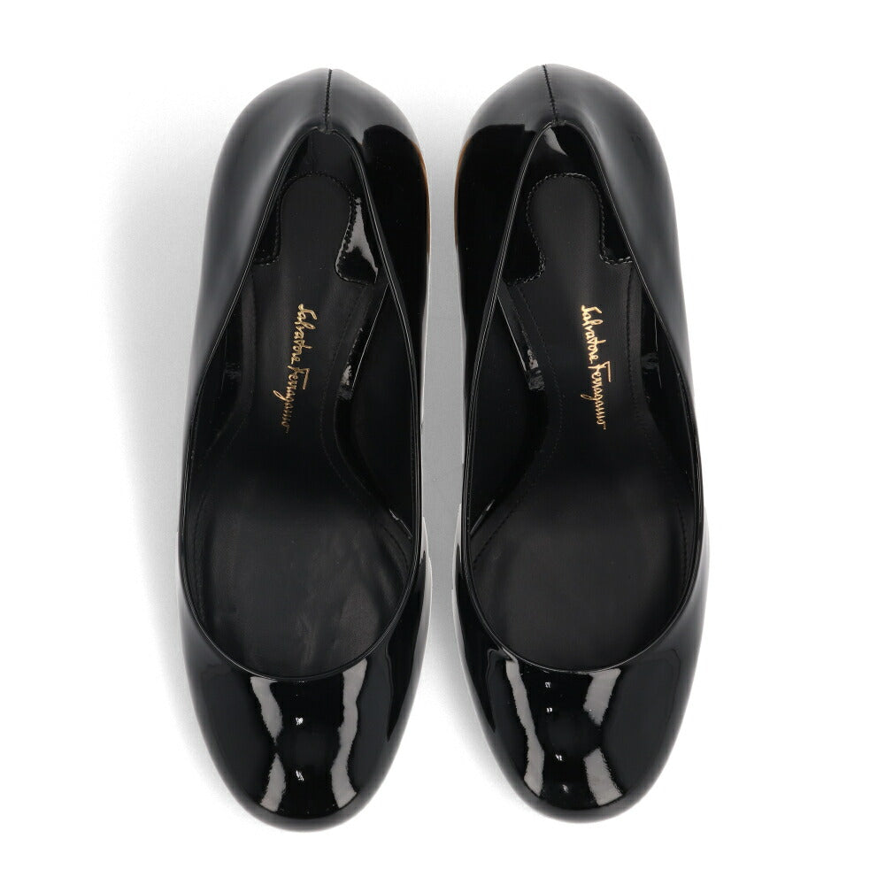 FERRAGAMO パンプス LUCCA ブラック ハイヒール  672740