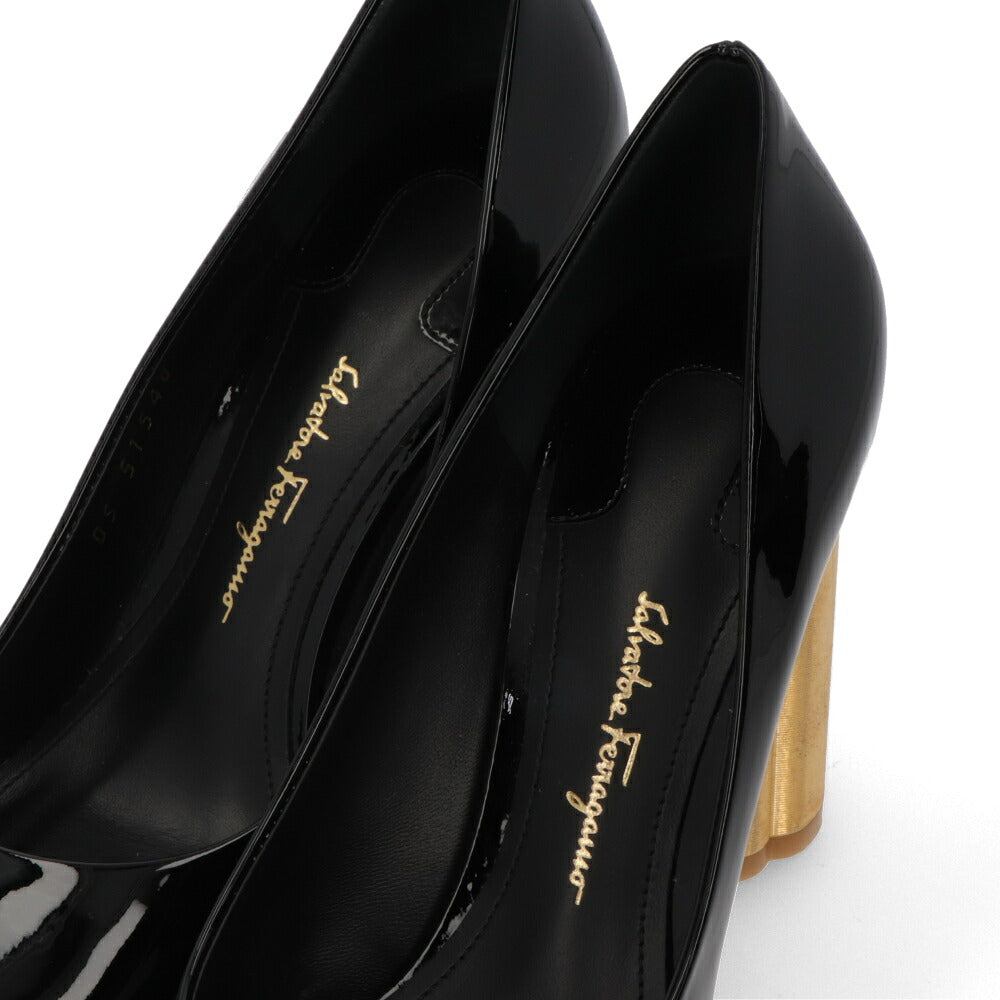 FERRAGAMO パンプス LUCCA ブラック ハイヒール  672740