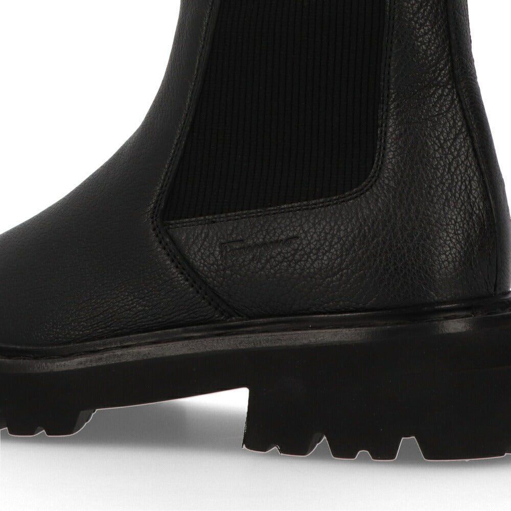 FERRAGAMO ブーツ ODERICO ブラック サイドゴア ショートブーツ ODERICO 0757878