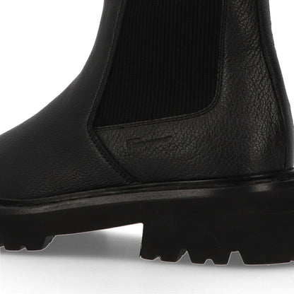 FERRAGAMO ブーツ ODERICO ブラック サイドゴア ショートブーツ ODERICO 0757878