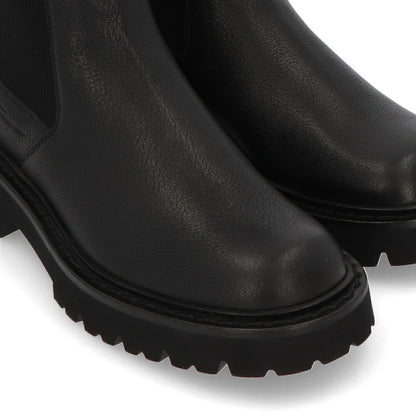 FERRAGAMO ブーツ ODERICO ブラック サイドゴア ショートブーツ ODERICO 0757878