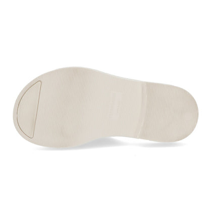 FERRAGAMO サンダル GIUNEVA ホワイト ラバー スリッパ ヒールなし 0763353