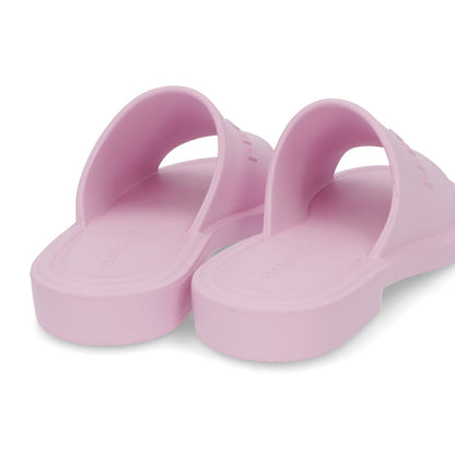 FERRAGAMO サンダル GIUNEVA ピンク ラバー スリッパ ヒールなし 0763355