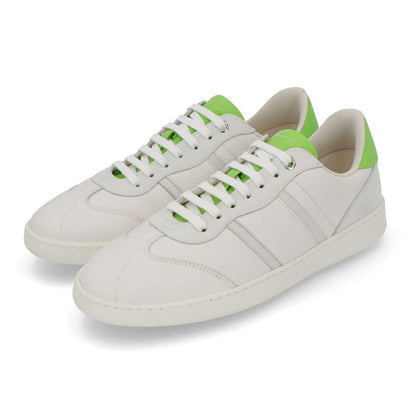 FERRAGAMO スニーカー ACHILLE ホワイト×グリーン 0762262